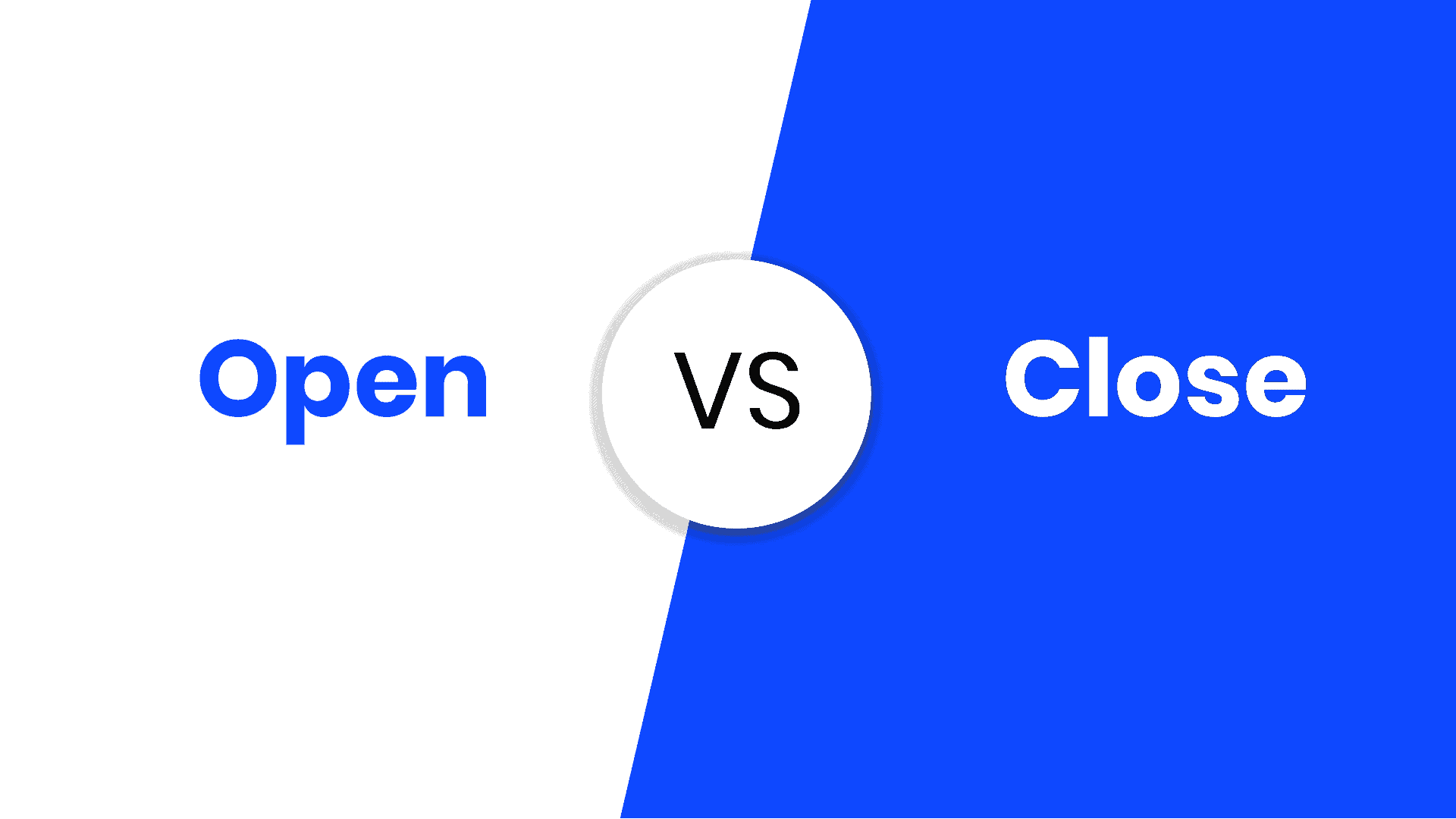 Open vs Close